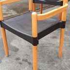 6 Vintage Strax Stoelen, Hartmut Lohmeyer Voor Casala thumbnail 5
