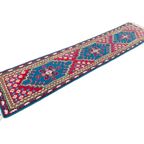 Vintage Handgeknoopt Perzisch Tapijt Xl Loper Kairouan 350 Cm Turquoise thumbnail 7