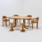 Extendable Rainer Daumiller Pine Dining Table For Hirtshal Sawmill 1970S thumbnail 10