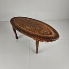 20e-eeuwse Anglo-indiase Ingelegde Botten Salontafel thumbnail 17