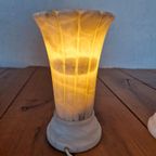 2 Vintage Spaanse Albast Tafel Lampen thumbnail 6