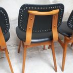 4 Vintage Stoelen Donkergroene Keukenstoelen Retro Stoelen thumbnail 9