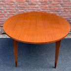 Scandinavische Vintage Teakhouten Ronde Tafel Jaren ‘60 thumbnail 4