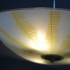 Yellow And White Ceiling Lamp 1960S thumbnail 6