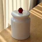 Set Of 2 Ceramic Jars With Tomato Lid thumbnail 2