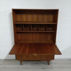 Vintage Mid Century Secretaire Barkast Wandkast thumbnail 8