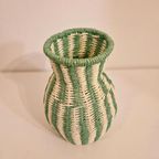 Retro Sisal Vaas Fifties Stijl Vaas thumbnail 3