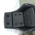 Zwarte Skai Kunstleder Draaifauteuil Uit Zweden thumbnail 14