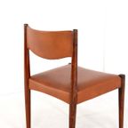 Set 6 Palissander Eetkamerstoelen Stoelen Vintage 'cellemuiden' thumbnail 14