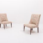 1960’s Pair Of Italian Mid-century Side Chairs/boudoir Chairs thumbnail 2
