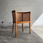 Mid Century Armchair In Cane And Wood ( 9 Pieces Available) thumbnail 12