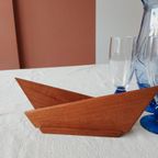 Art Deco Brievenhouder Vintage Kaarthouder Hout thumbnail 3