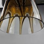 Italiaanse Hanglamp Van Glas Met Gouden Bogen Motief thumbnail 7