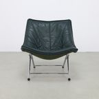 Vintage Leren Fauteuil Teun Van Zanten Molinari, 1970S thumbnail 9