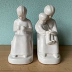 Dutch Schoonhoven Ceramic Bookends By Fancoise Carbius For Nbc thumbnail 6