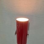 Vintage Space Age Muurlamp Design Rood thumbnail 7