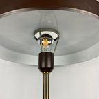 One Of Three Brown And Gold Table Lamp Timor 69 By Louis Kalff For Philips 1970 thumbnail 7