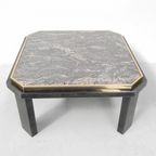 Fedam Salontafel , Hollywood Regency, Marmer In Stalen Frame thumbnail 11