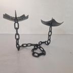 Vintage Brutalist Ketting Kaarsenhouder thumbnail 2