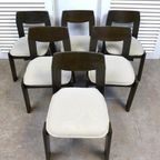 Set Van 4 Vintage Retro Stoelen Van Ontwerper Van Os thumbnail 19