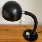 Vintage Egon Hillebrand Bureaulamp. Tafellamp Hillebrand. Gietijzeren Voet. thumbnail 2