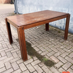 Brutalist Jaren 60 Eetkamerset (uitschuifbare Stafel + 4 Stoelen) thumbnail 19