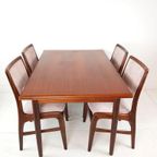 Vintage Teakhouten Uitschuifbare Eettafel | Tafel thumbnail 2