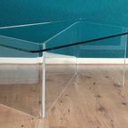 Lucite And Glass Coffee Table. thumbnail 2