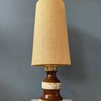 West-Duitsland Fat Lava Keramische Tafellamp / Mid Century Duitse Bureaulamp thumbnail 8