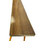 Vintage Smalle Console Tafel / Bijzettafel In Formica thumbnail 2