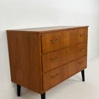 Scandinavisch Vintage Teak Fineren Ladekast Hafjell thumbnail 5
