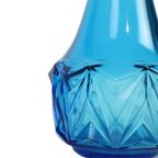 Vintage Kobalt Blauwe Karaf 0,5L Glas Made In Belgium thumbnail 10