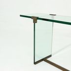 Peter Ghyczy Console Table Model T30 In Glass And Brass 1970S thumbnail 13