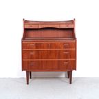 Teak Secretaire Met Spiegel Jaren 60 thumbnail 3