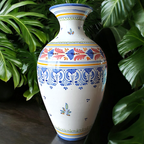 Vintage Talavera Spaans Aardewerk Vaas Prachtig Beschilderd thumbnail 9