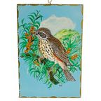 Vintage Vogel Schilderij Mus Olieverf thumbnail 6