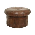 Design Mushroom Poef Opbergruimte De Sede Bruin Leer 57cm thumbnail 3