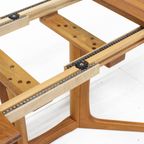 Vintage Deense Ovalen Uitschuifbare Eettafel  Dyrlund Massief Teak thumbnail 10