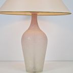 Xl Vintage Fles Tafellamp Vloerlamp Frosted Glas Italië '70 thumbnail 3