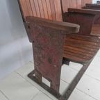 Jaren 30 Art Deco Cinema Bioscoop Stoelen Bankje thumbnail 3