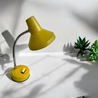 Vintage Gele Tafellamp / Desk Lampje thumbnail 8