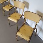 Old Stacking School Chairs 1950S thumbnail 3