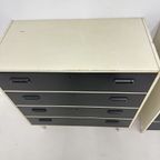 Set Of 2 Chest Of Drawers Black And White , 1970S thumbnail 11