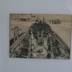 Vintage Jean Luc Beghin F-16 Tekening Print 1975 Op Plaat thumbnail 2