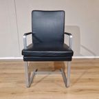 4x Hulsta D13 Stoelen - Eetkamerstoelen - Zwart Leder-design thumbnail 10