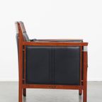 Schuitema Art Deco Design Fauteuil Uit De Decoforma Serie Met Zwart Leer thumbnail 4