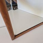 Antieke Spiegel Facet Geslepen Rand Wandspiegel Houten thumbnail 4