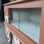 Kastje, Klein Dressoir, Vitrinekast, Commode, Gerestyled thumbnail 6
