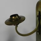 Set Van 2 Messing Art Nouveau Kandelaar, Rond 1910 thumbnail 18
