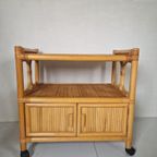 Vintage Barcart Vinyl Tafel Lp Platen Speler Trolley Tafel thumbnail 3